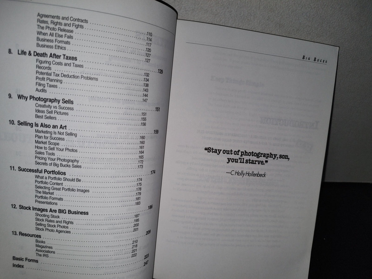 68- Big Bucks. Revised Edition. Selling Your Photography - Cliff Hollenbeck - 1995