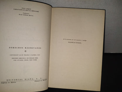 96- Variantes En La Conducta Sexual - Dr. Frank S. Caprio - Primera Edición 1967
