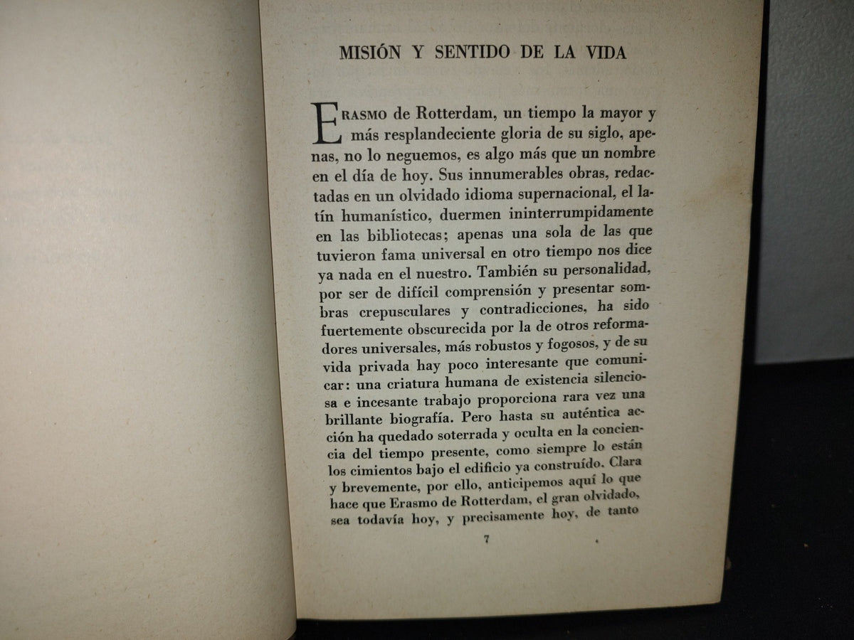 59- Triunfo Y Tragedia De Erasmo De Rotterdam - Stefan Zweig - 1937
