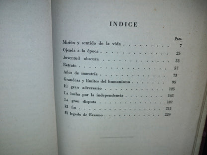 59- Triunfo Y Tragedia De Erasmo De Rotterdam - Stefan Zweig - 1937