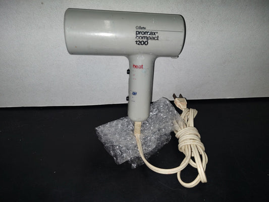 A3- Secadora De Cabello Vintage. Gillette. Promax Compact 1200 - 70'S