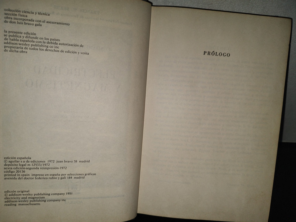 196- Fundamentos De Física II, Electricidad Y Magnetismo - Francis W. Sears - Aguilar, 1972