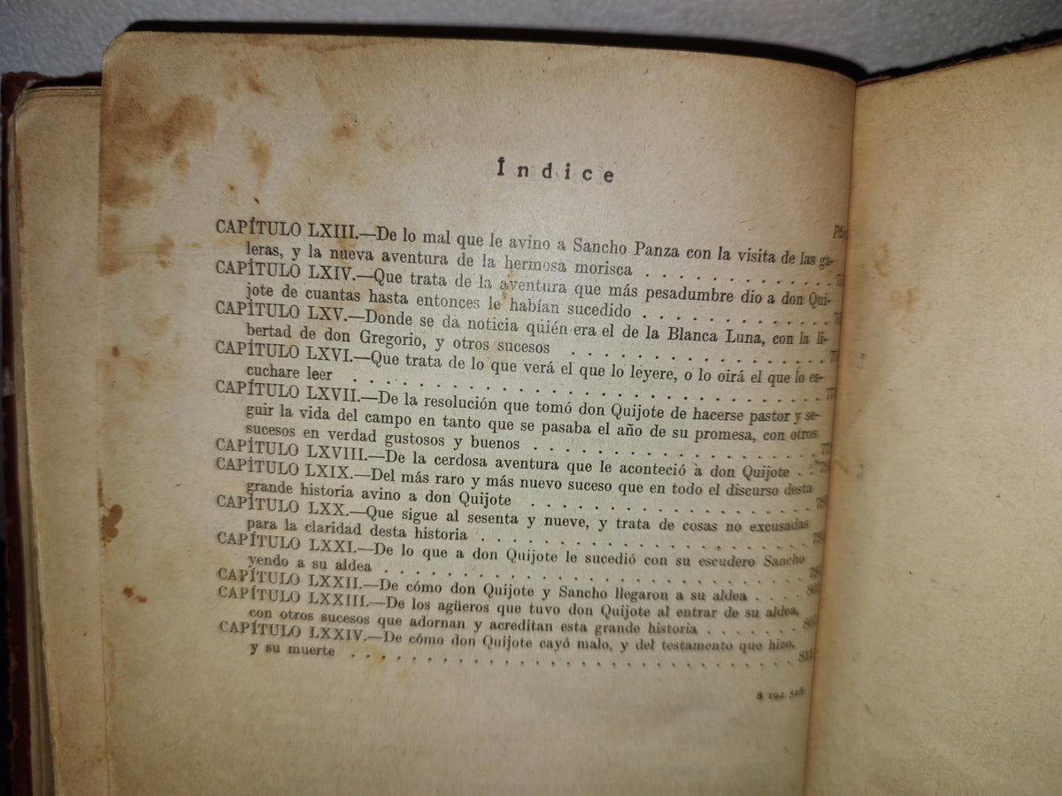63- El Ingenioso Hidalgo Don Quijote De La Mancha - Miguel De Cervantes Saavedra - 1900'S