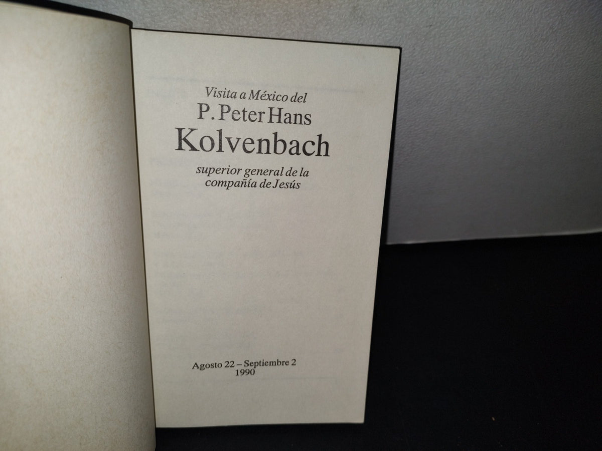 75- Visita A México De. P. Peterhans Kolvenbach. Superior General De La Compañía De Jesús - 1990