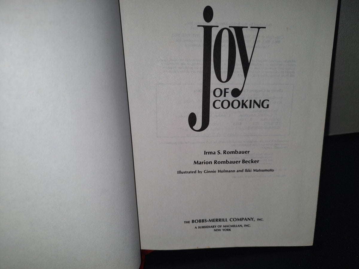 100- Joy Of Cooking - Irma S. Rombauer, Marion Rombauer Becker - The Bobbs-Merrill Company - 1975