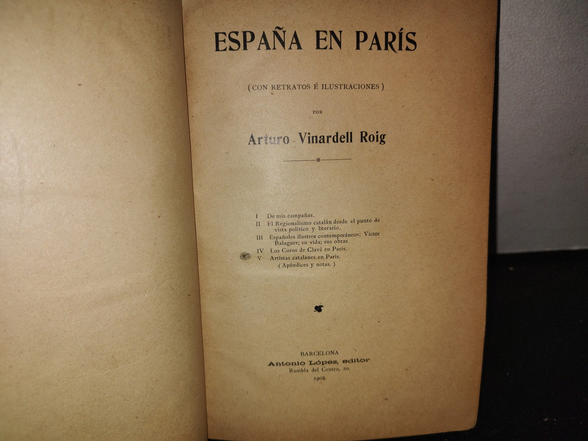 65- España En París - Arturo Vinardell Roig -  1902