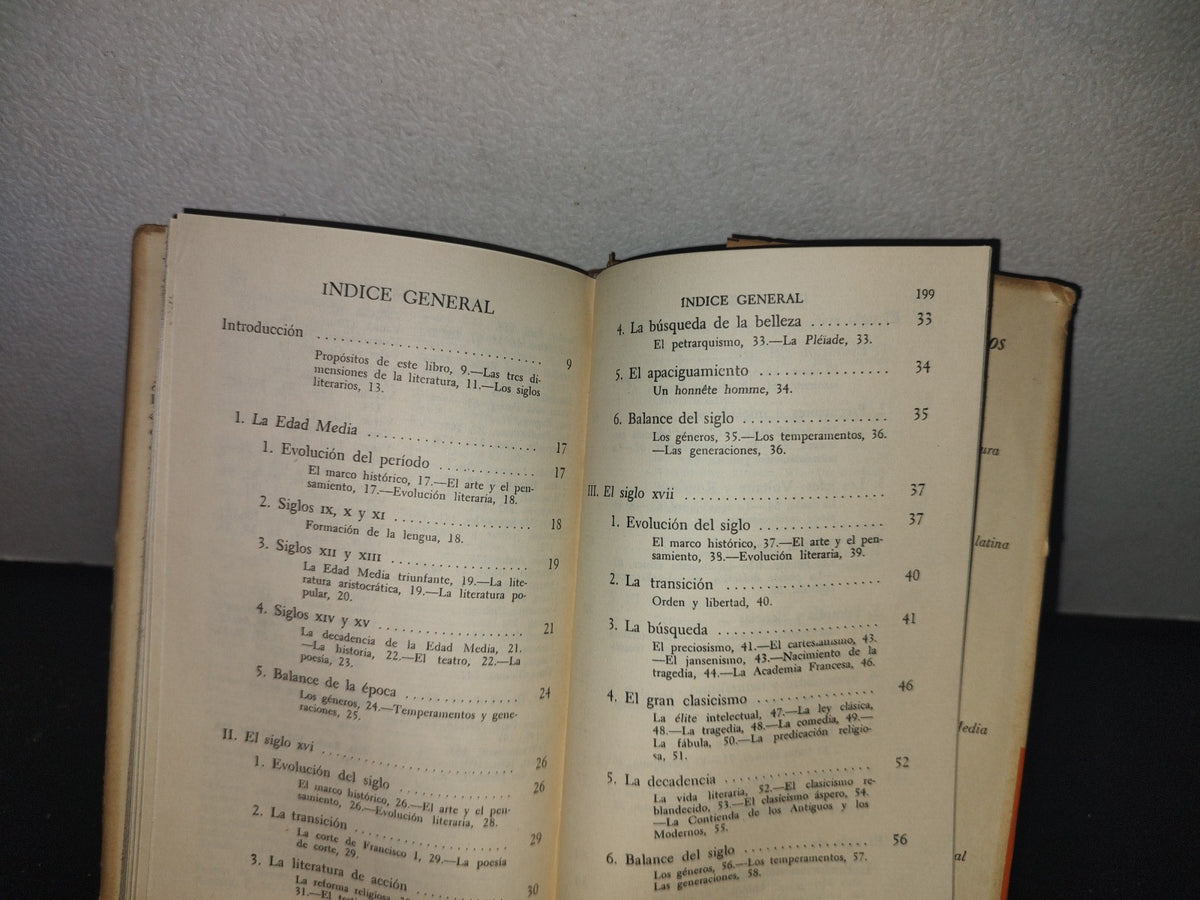 66- Historia De La Literatura Francesa - Robert G. Escarpit - Breviarios, Fondo De Cultura Económica - 1965