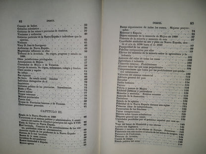 201- Lucas Alamán. Historia De México 1. Desde Los Primeros Movimientos Que Prepararon Su Independencia En El Año De 1808 Hasta La Época Presente. Fondo De Cultura Económica. 1A. Edición 1850, 1985 De Esta Edición Facsimilar