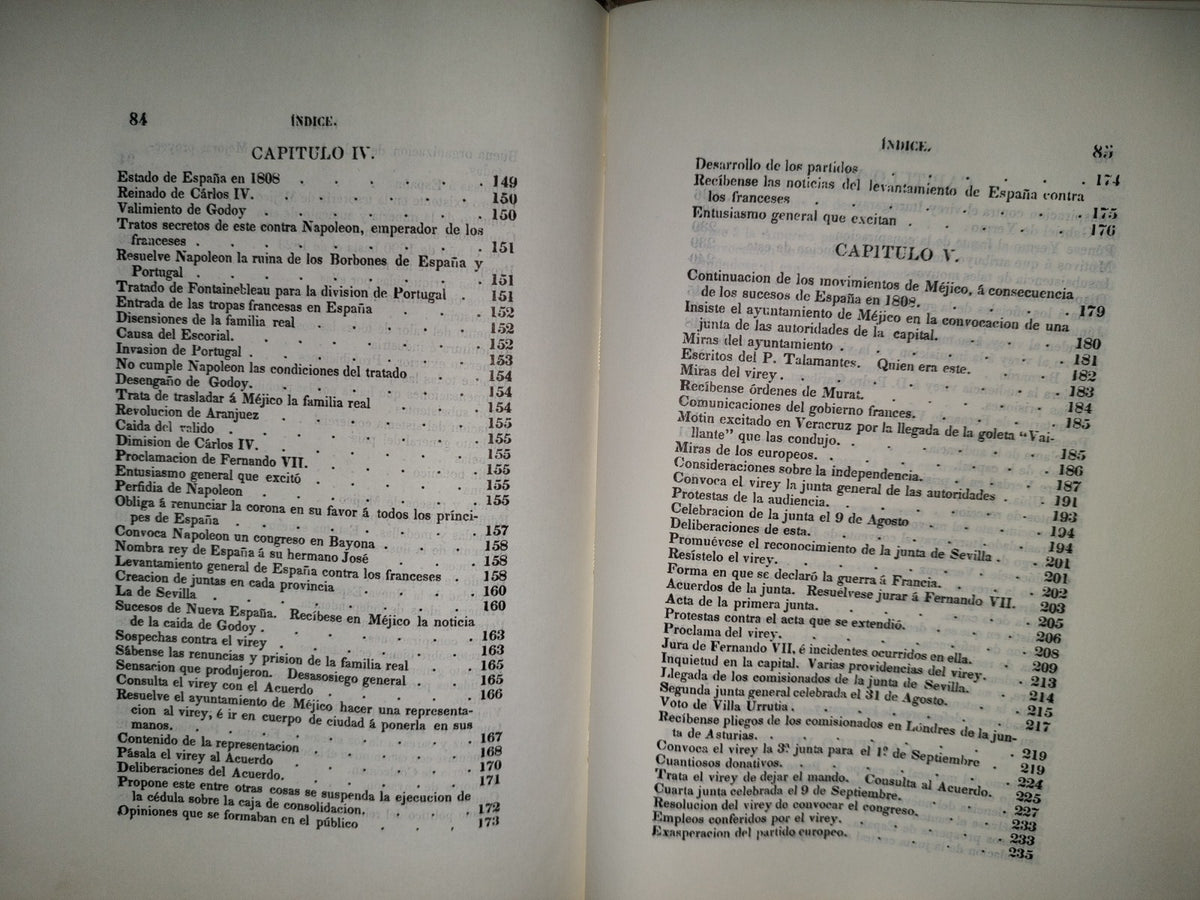 201- Lucas Alamán. Historia De México 1. Desde Los Primeros Movimientos Que Prepararon Su Independencia En El Año De 1808 Hasta La Época Presente. Fondo De Cultura Económica. 1A. Edición 1850, 1985 De Esta Edición Facsimilar