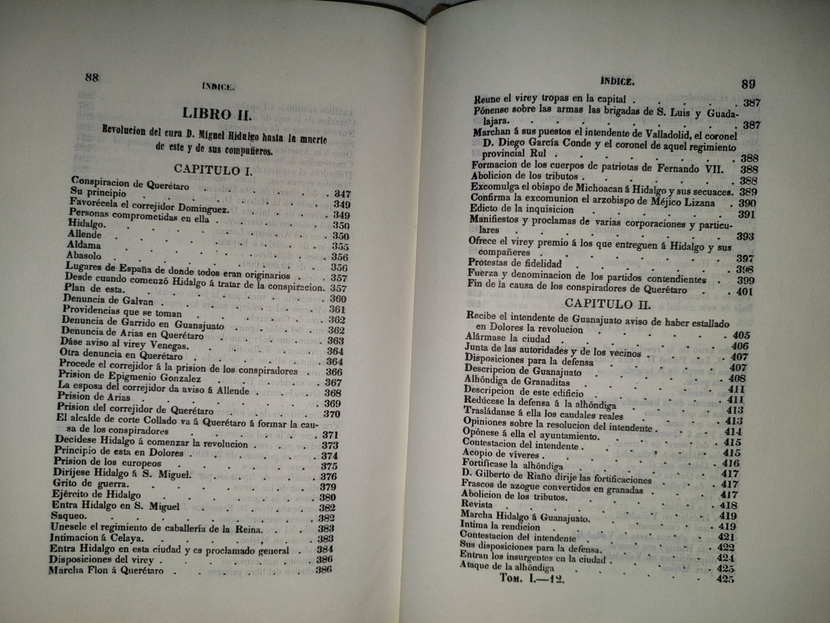 201- Lucas Alamán. Historia De México 1. Desde Los Primeros Movimientos Que Prepararon Su Independencia En El Año De 1808 Hasta La Época Presente. Fondo De Cultura Económica. 1A. Edición 1850, 1985 De Esta Edición Facsimilar