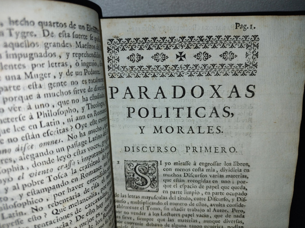 59- Theatro Crítico Universal O Discursos Varios. Tomo Sexto, Fray Benito Gerónimo - 1751