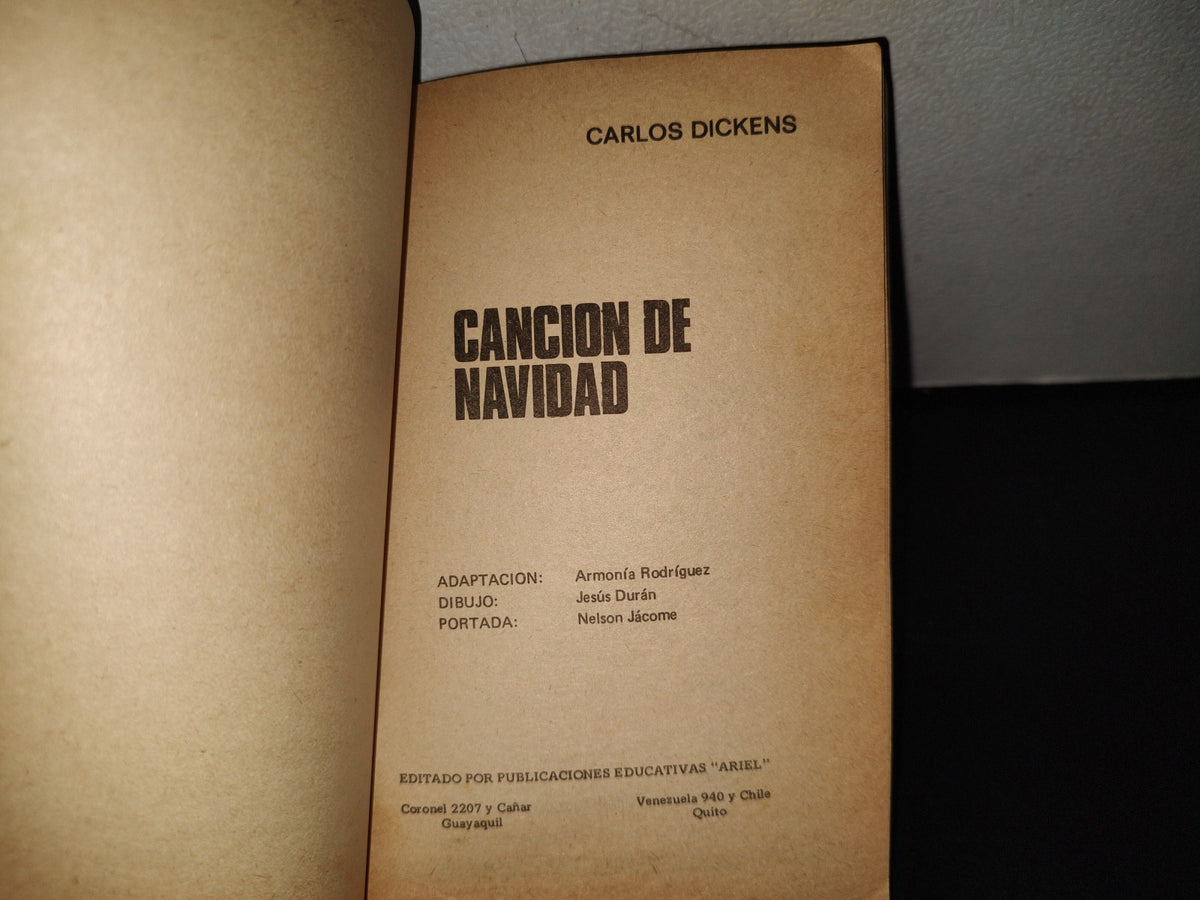 209- Canción De Navidad - Carlos Dickens - Ariel Juvenil Ilustrada 14 - 80's