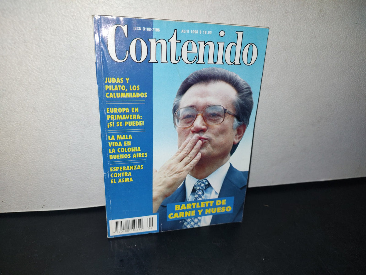 166- Revista Contenido. Bartlet De Carne Y Hueso. Judas Y Pilato, Los Calumniados - Abril 1998