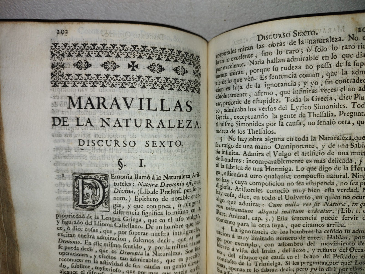 59- Theatro Crítico Universal O Discursos Varios. Tomo Sexto, Fray Benito Gerónimo - 1751