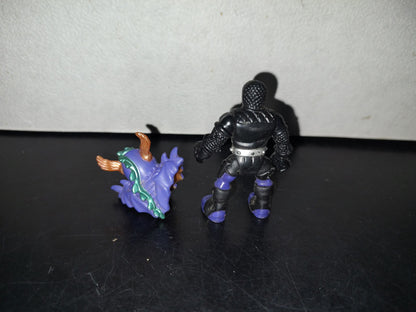 A5- Figura De Acción Imaginext: Caballero Negro Y Morado - 2001