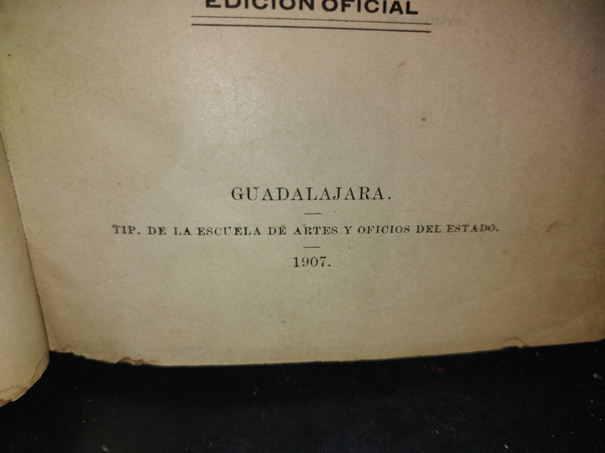 65- Código Penal Del Estado De Jalisco/Código De Procedimientos Penales Del Estado De Jalisco - 1907