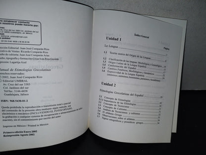 93- Manual De Etimologías Grecolatinas - Juan José Camparán Rizo