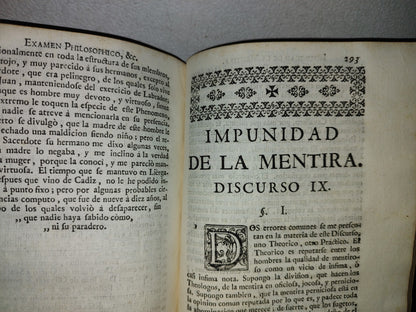 59- Theatro Crítico Universal O Discursos Varios. Tomo Sexto, Fray Benito Gerónimo - 1751