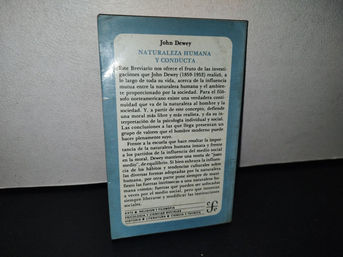 188- Naturaleza Humana Y Conducta - John Dewey
