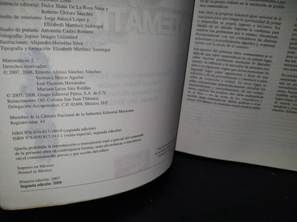 68- Matemáticas 2. Segundo De Secundaria - Sánchez, Hoyos, Guzmán, Sáiz