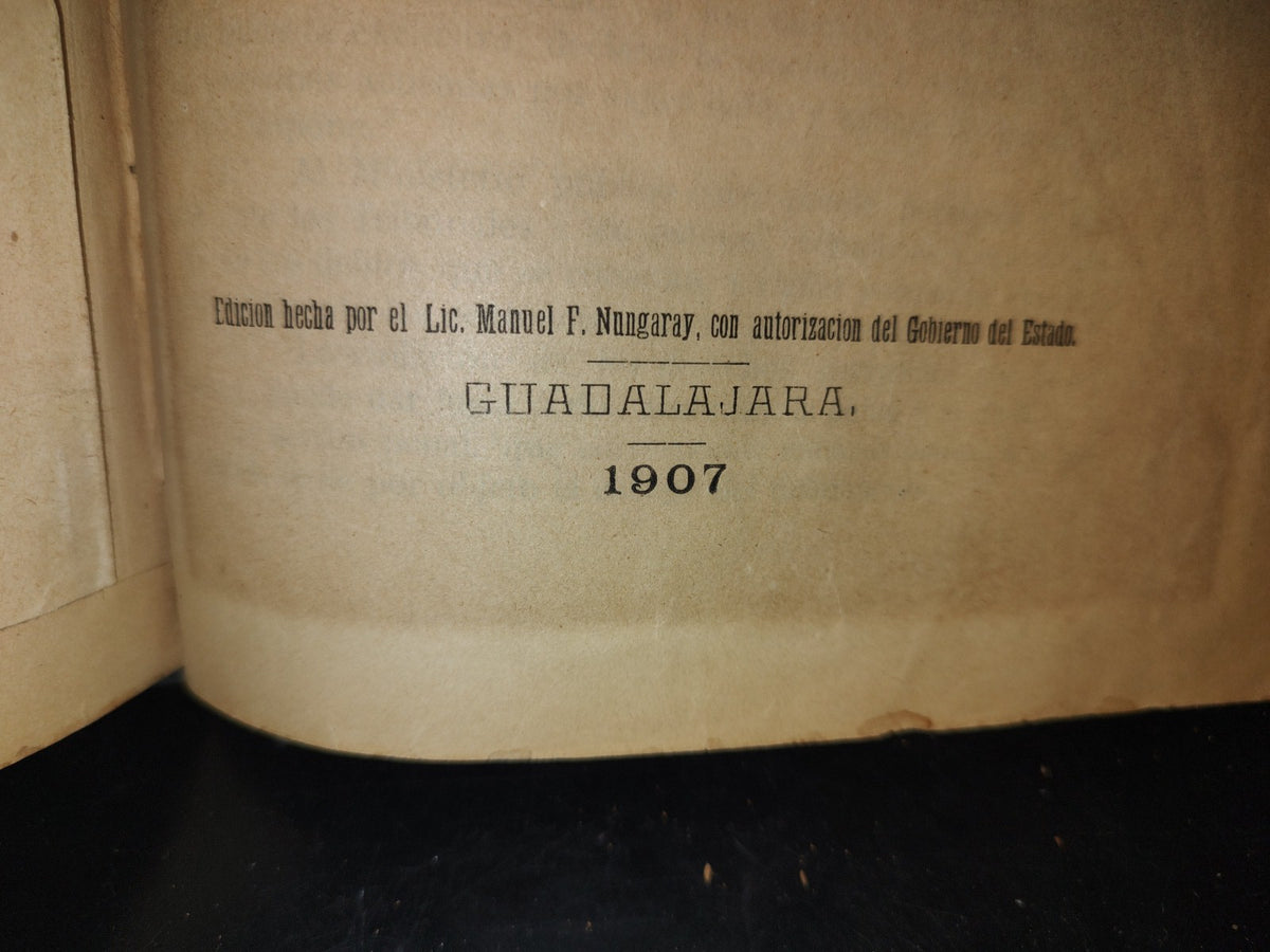 65- Código Penal Del Estado De Jalisco/Código De Procedimientos Penales Del Estado De Jalisco - 1907
