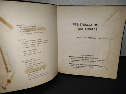 158- Resistencia De Materiales - Robert W. Fitzgerald. Fondo Educativo Interamericano, S.A.