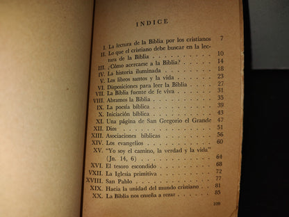 209- Lectura De La Biblia Por Los Cristianos - Salvador Castro Pallares - Ediciones De La Unión Femenina Católica Mejicana - Primera Edición 1963