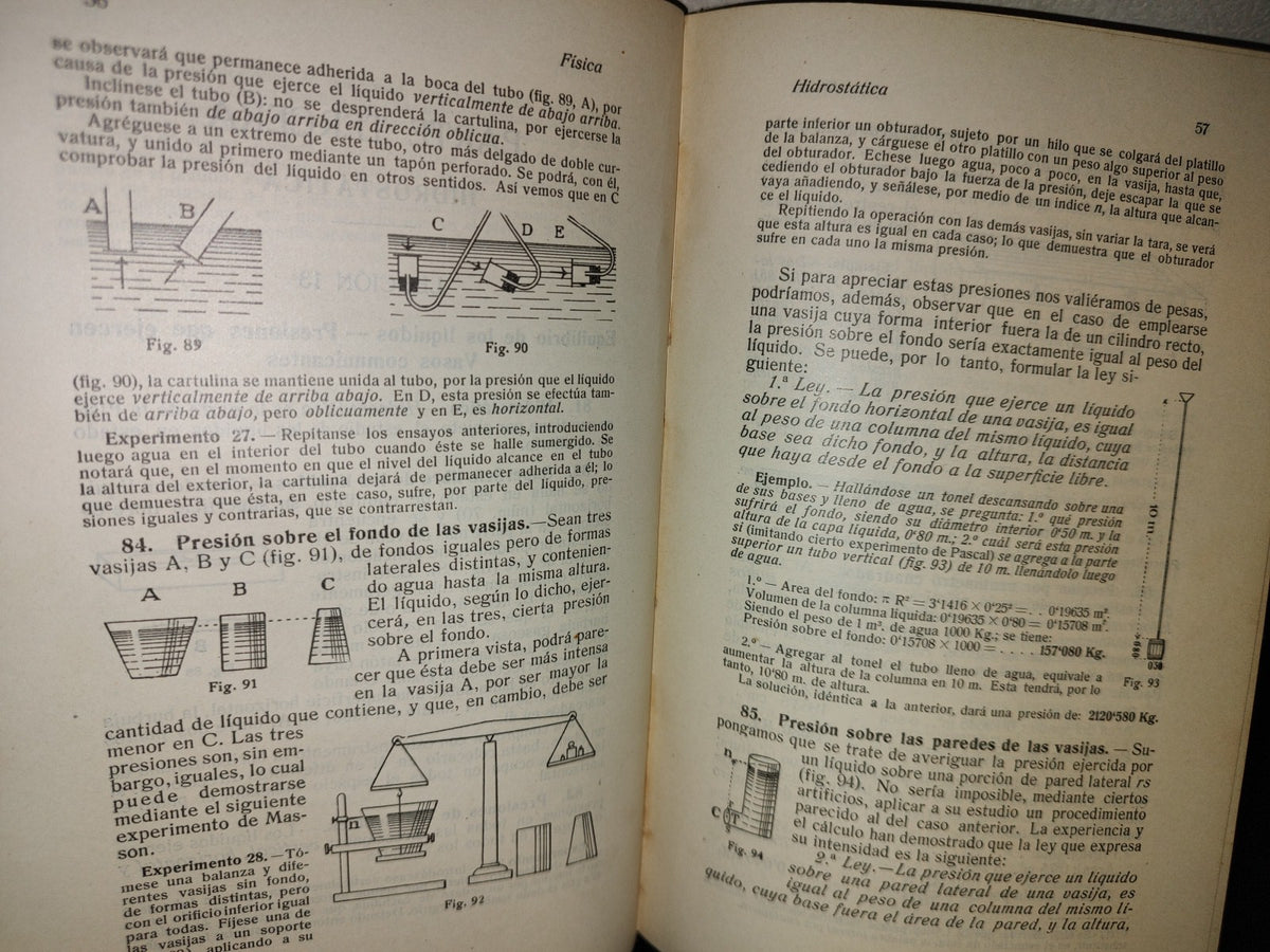 63- Elementos De Física Con Numerosas Aplicaciones - Por F. T. D. - 1920