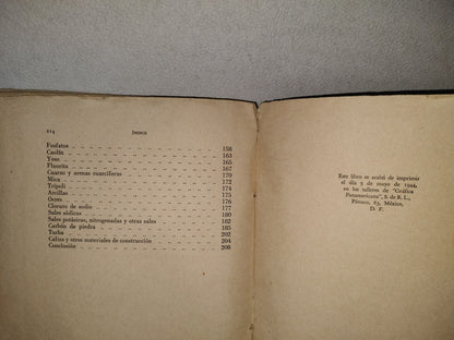 118- Minería Y Riqueza Minera De México. Jenaro González Reina. Monografías Del Banco De México 1944