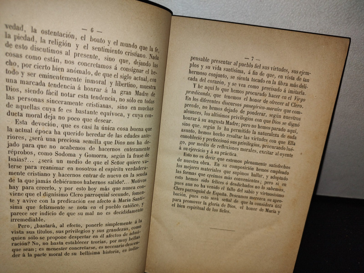 63- El Cura En El Púlpito. Virgo Praedicanda. Tomo Segundo - Lector Juan Planas - 1886