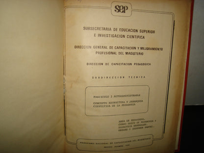 20- Jerarquía Científica De La Pedagogía - Secretaría De Educación Pública 1978