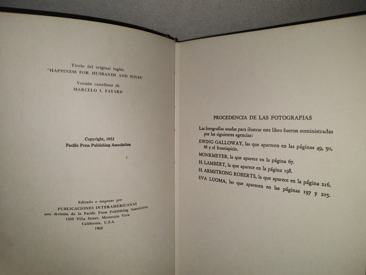 151- El Secreto De La Dicha Conyugal - Dr. Haroldo Shryock - Ediciones Interamericanas, 1963