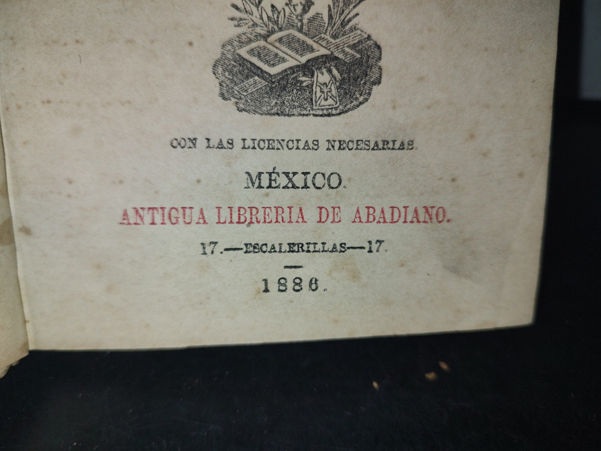 64- El Devoto Del Santísimo Sacramento - Padre Luis Lanzi - México. Antigua Librería De Abadiano, 1886