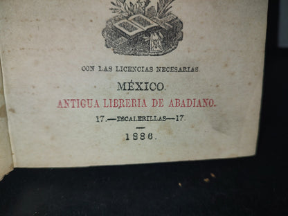 64- El Devoto Del Santísimo Sacramento - Padre Luis Lanzi - México. Antigua Librería De Abadiano, 1886