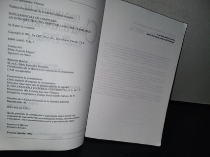 188- Fundamentos De Compiladores. Cómo Traducir Al Lenguaje De Computadora - Karen A. Lemone