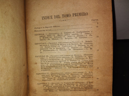 63- Historia De Oaxaca - José Antonio Gay. Tomo Primero - Edición Del Departamento De Educación Pública Del Gobierno Del Estado. Talleres Tipográficos Del Gobierno. Oaxaca, 1933