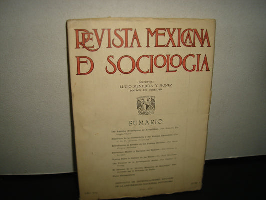 24- Revista Mexicana De Sociología. Año Xiv Enero-Abril 1952