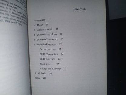 23- Field Guide For A Study Of Socialization - By John W. M. Whiting - 1966
