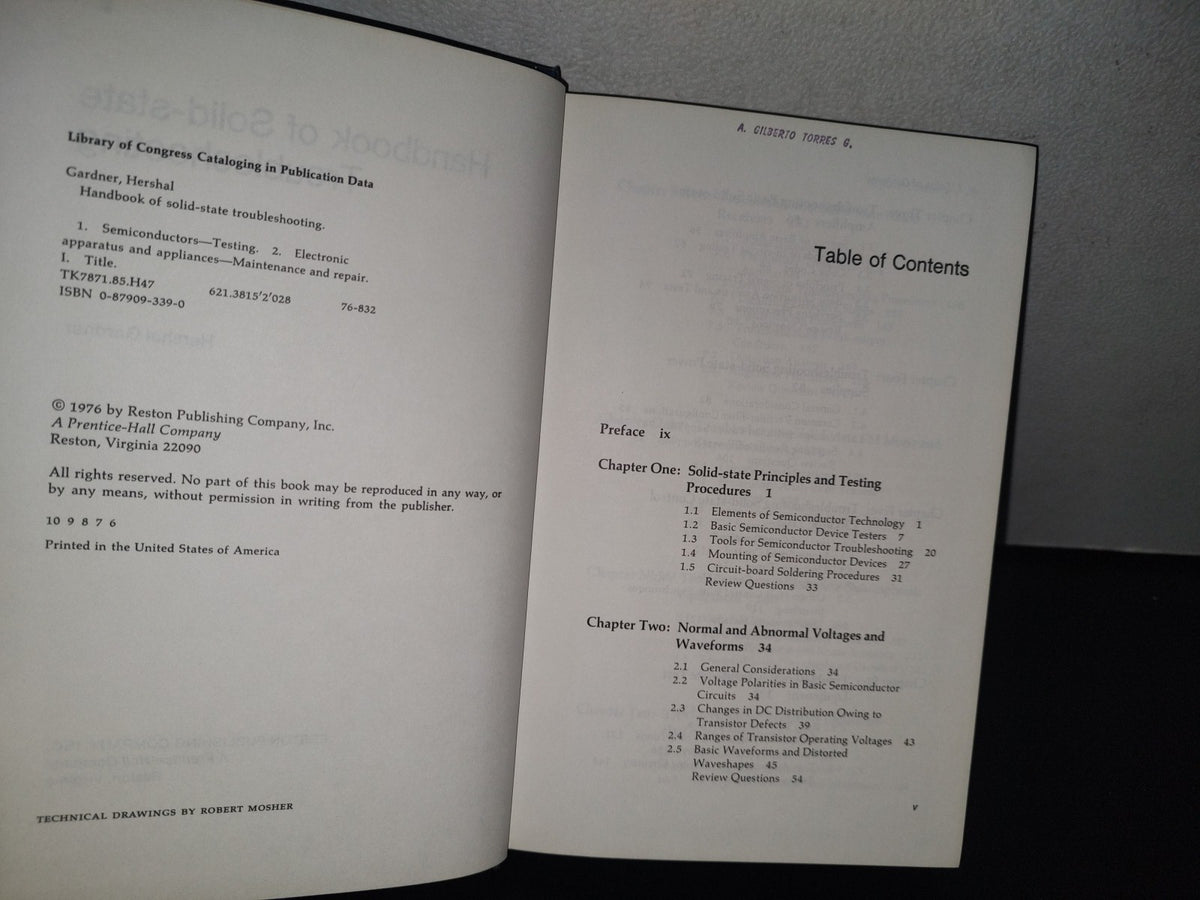 85- Handbook Of Solid-State Troubleshooting - Hershal Gardner. Reston Publishing Company - 1976