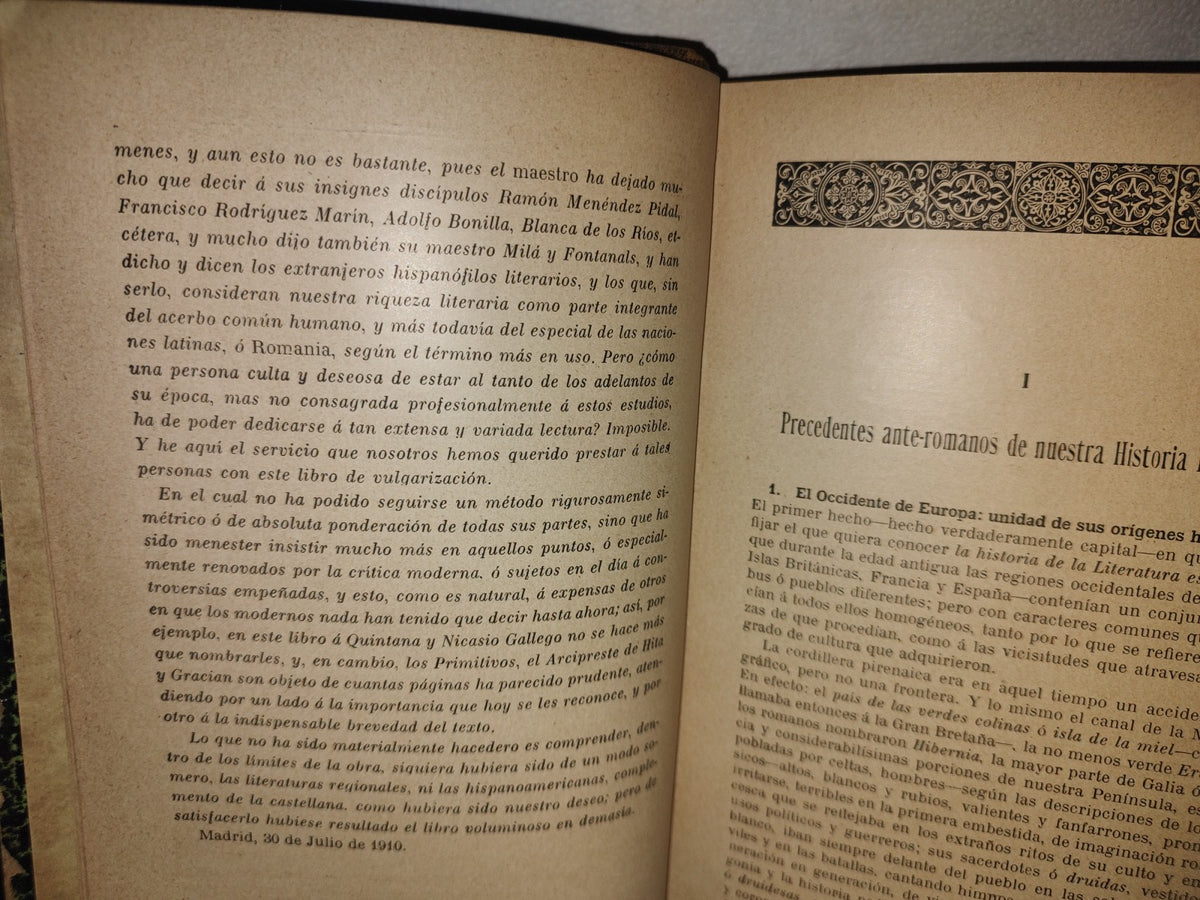 65- Resumen Histórico-Crítico De La Literatura Española - Ángel Salcedo Y Ruiz - 1910