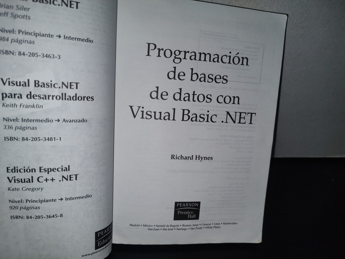 84- Programación De Bases De Datos Con Visual Basic .Net - Richard Hynes