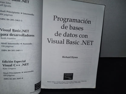 84- Programación De Bases De Datos Con Visual Basic .Net - Richard Hynes