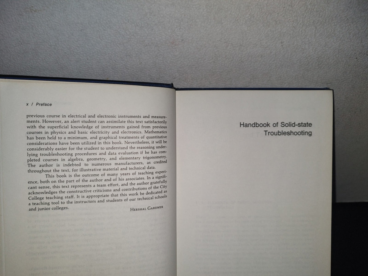 85- Handbook Of Solid-State Troubleshooting - Hershal Gardner. Reston Publishing Company - 1976