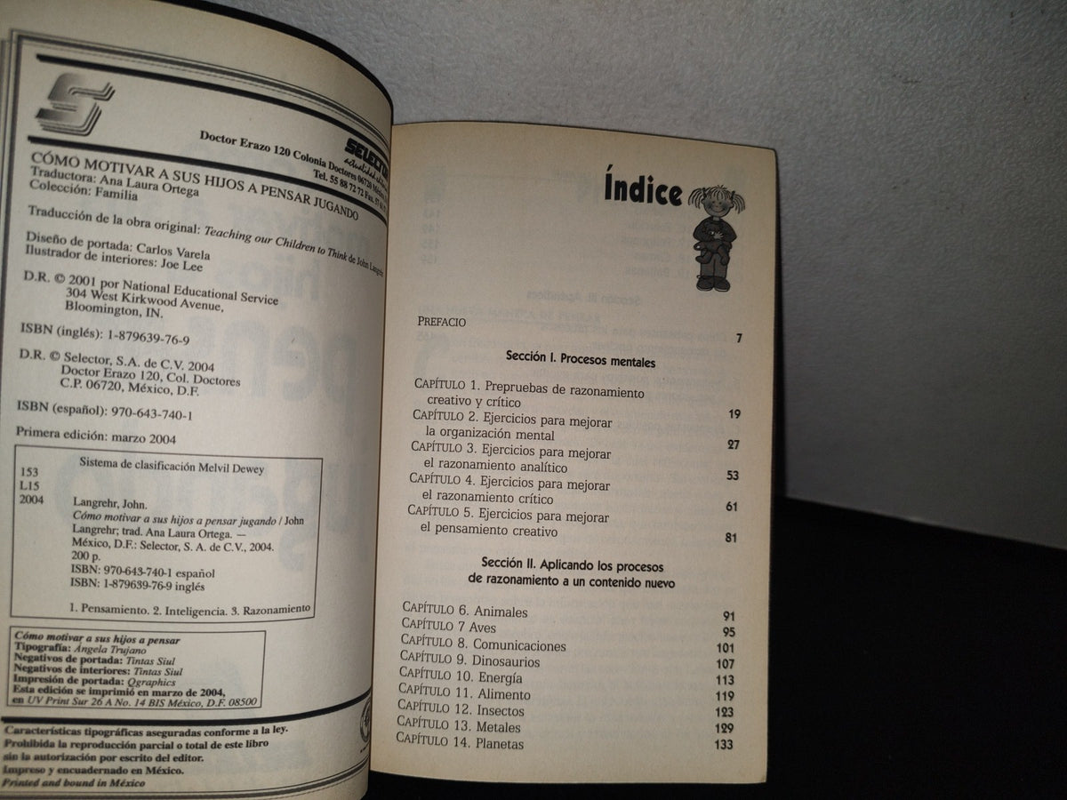83- Cómo Motivar A Sus Hijos A Pensar Jugando - John Langrehr - Primera Edición 2004