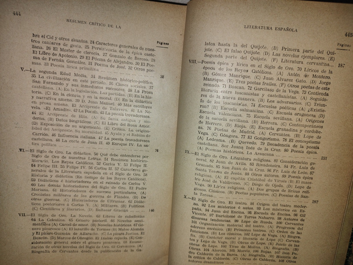 65- Resumen Histórico-Crítico De La Literatura Española - Ángel Salcedo Y Ruiz - 1910