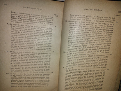 65- Resumen Histórico-Crítico De La Literatura Española - Ángel Salcedo Y Ruiz - 1910