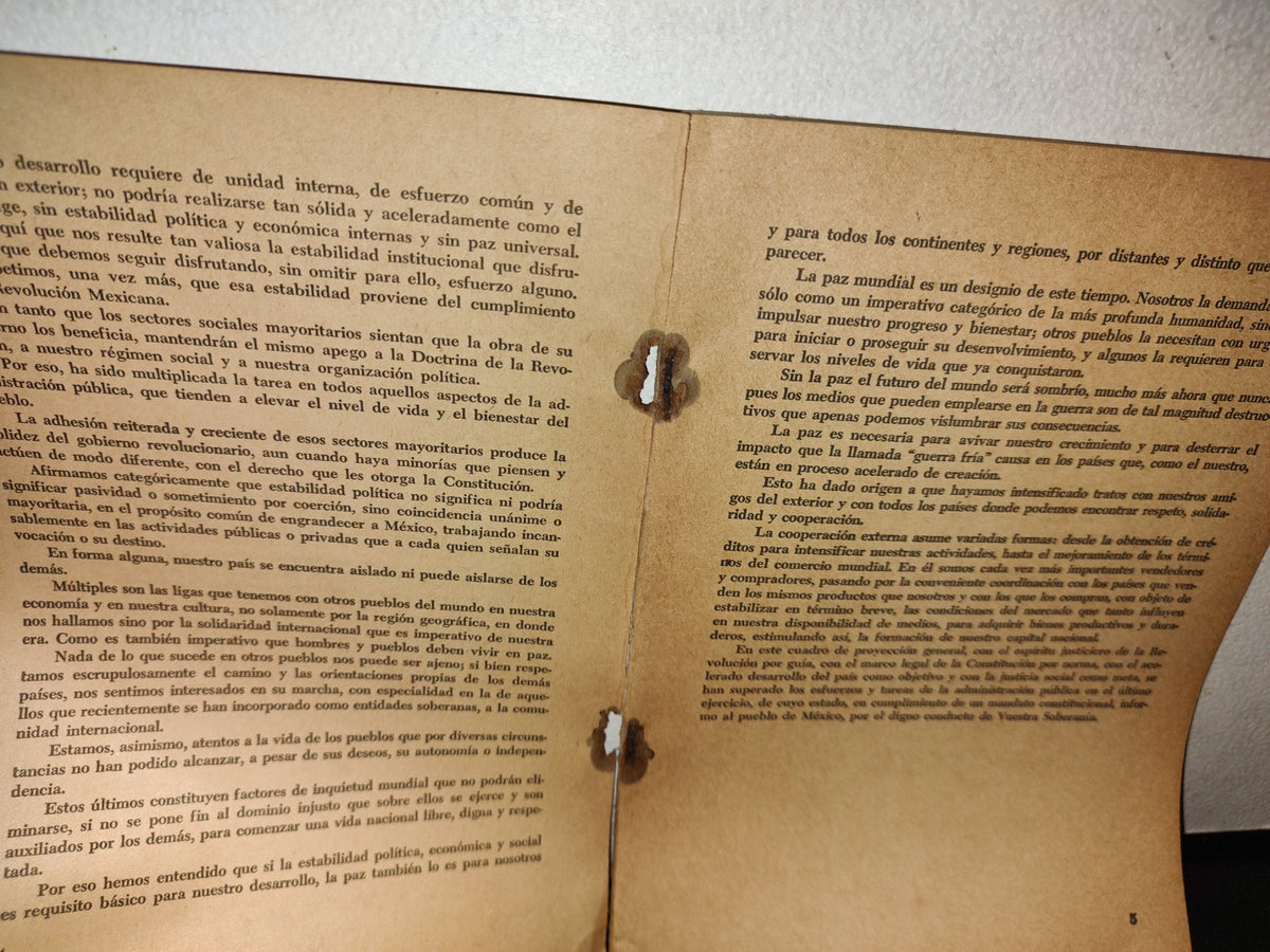 78- V Informe Que Rinde Al H. Congreso De La Unión El Presidente Adolfo López Mateos - 1963