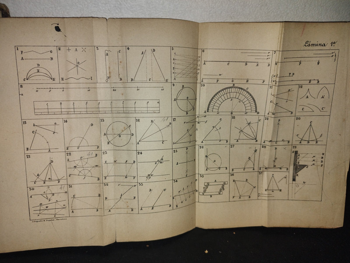 64- Curso Metódico De Dibujo Lineal. Parte Primera - Andrés Giró Y Aranols - 1901
