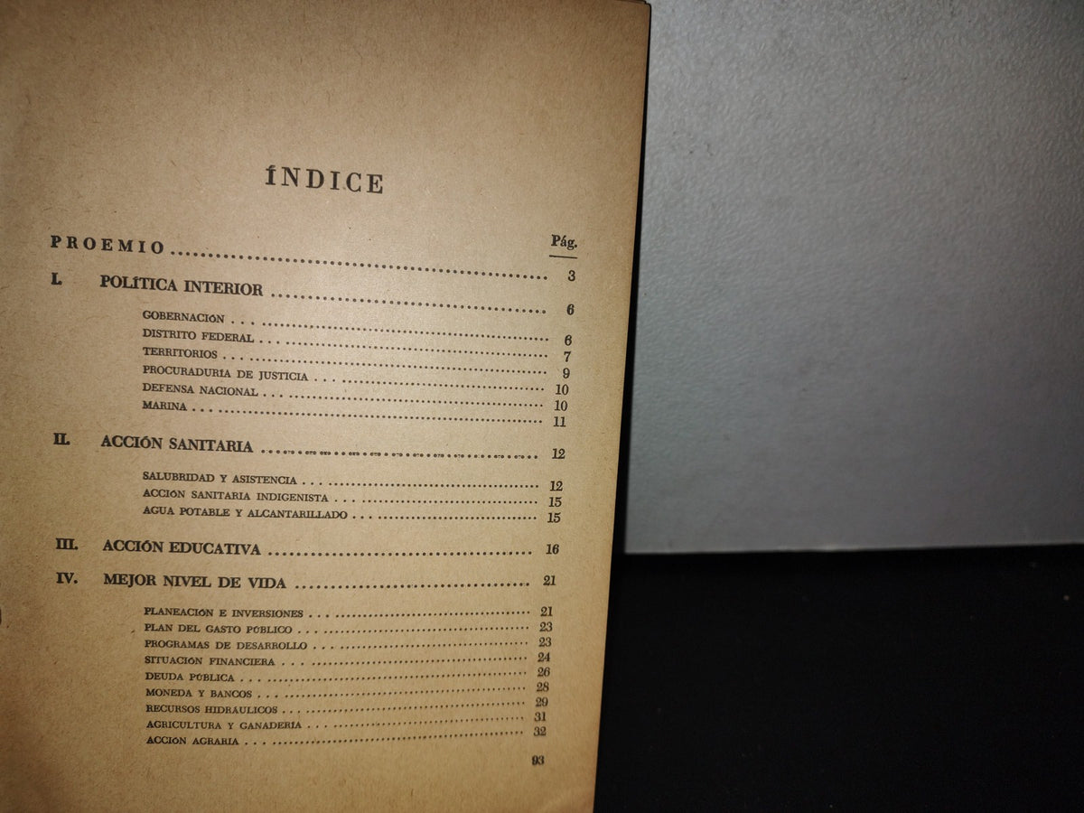 78- V Informe Que Rinde Al H. Congreso De La Unión El Presidente Adolfo López Mateos - 1963