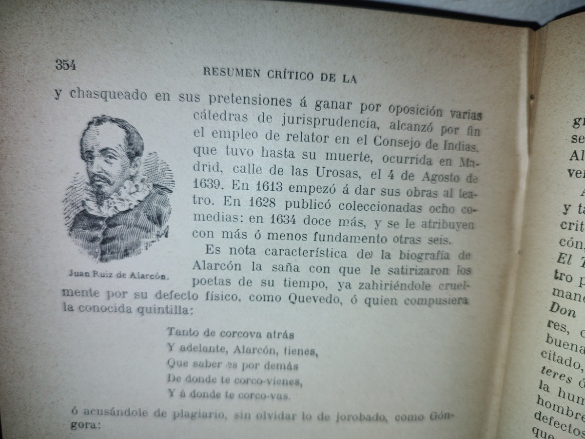 65- Resumen Histórico-Crítico De La Literatura Española - Ángel Salcedo Y Ruiz - 1910